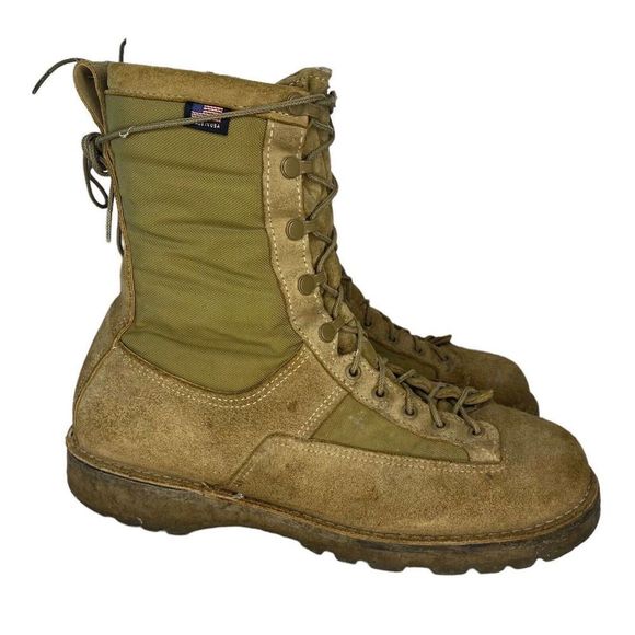 Danner Desert Acadia Boots 12 US WIDE EE 10" NO GTX Tan Combat 26000 Vibram Sole - Picture 5 of 9